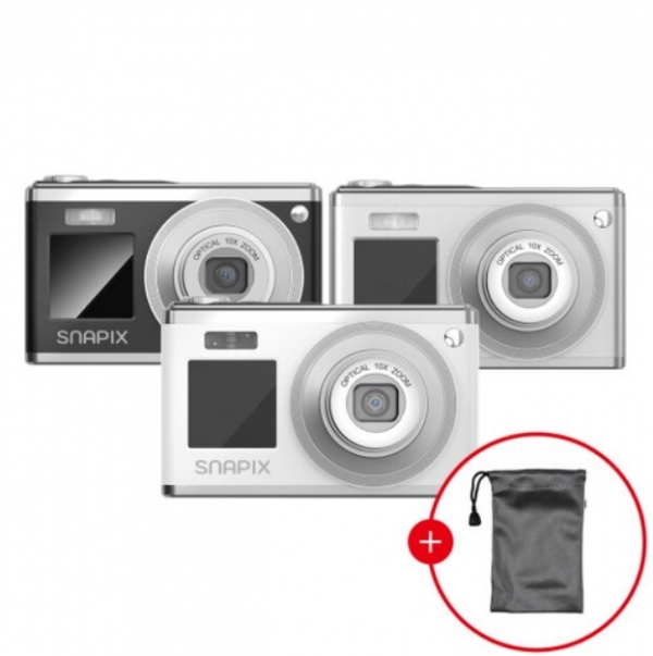 아트카메라,아이쏘우 스냅픽스 디지털 카메라 KLDC01N + 전용 파우치
